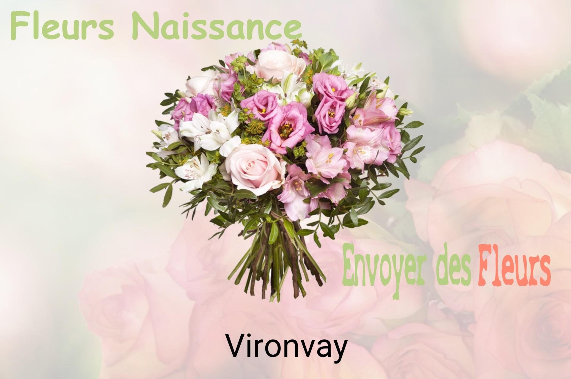 Bouquet de fleurs de naissance livré à Vironvay